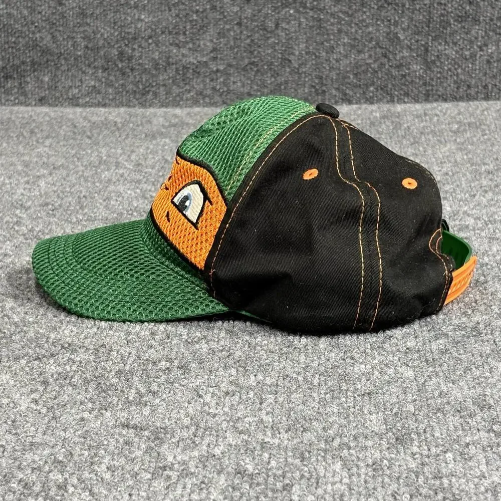 Teenage Mutant Ninja Turtles Hat Cap Snap Back Boys One Size Green Mesh Cartoon